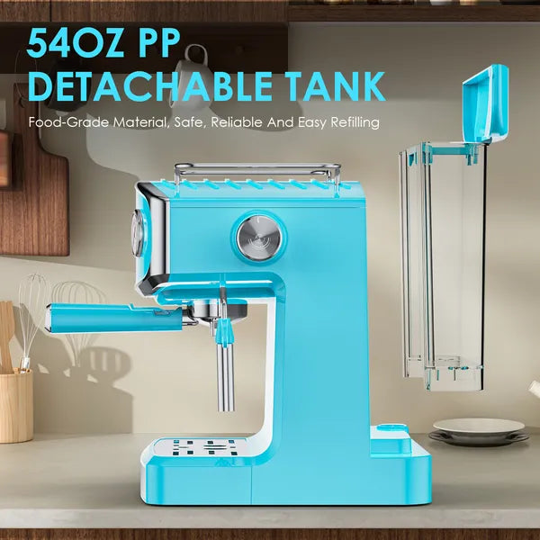 20 Bar Espresso Machine for Home | Professional Maker with Milk Frother