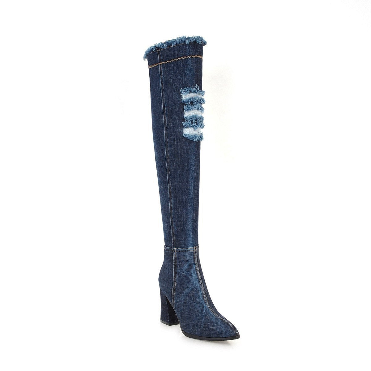 Denim Ankle Boots Woman Boots | Ectron Online