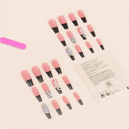 24pcs Diamond Snake Nail Art 24 PCS Diamond Snake Nail Art, Long Leng | Ectron Online