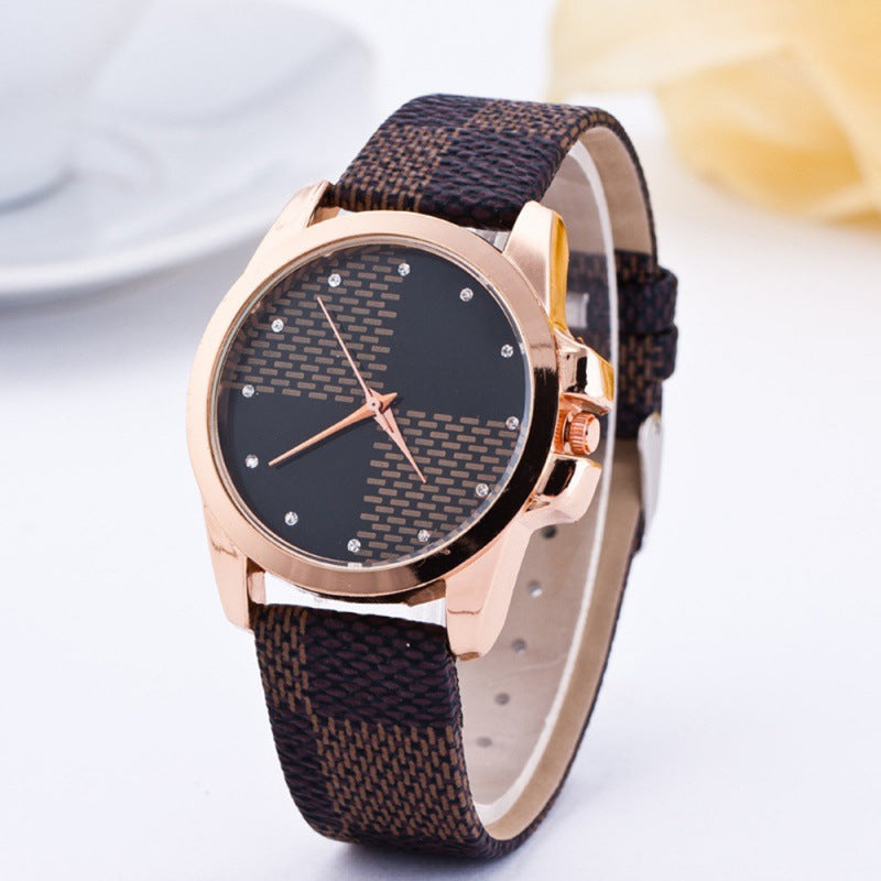 Men's Plaid Fashion Watch Fashion Personality Plaid Men's Casual W | Ectron Online