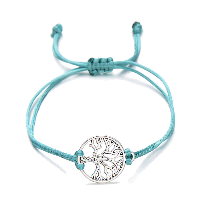 Bohemian Chic | Hand-Woven Red Rope Tree of Life Bracelet Bracelet | Ectron Online