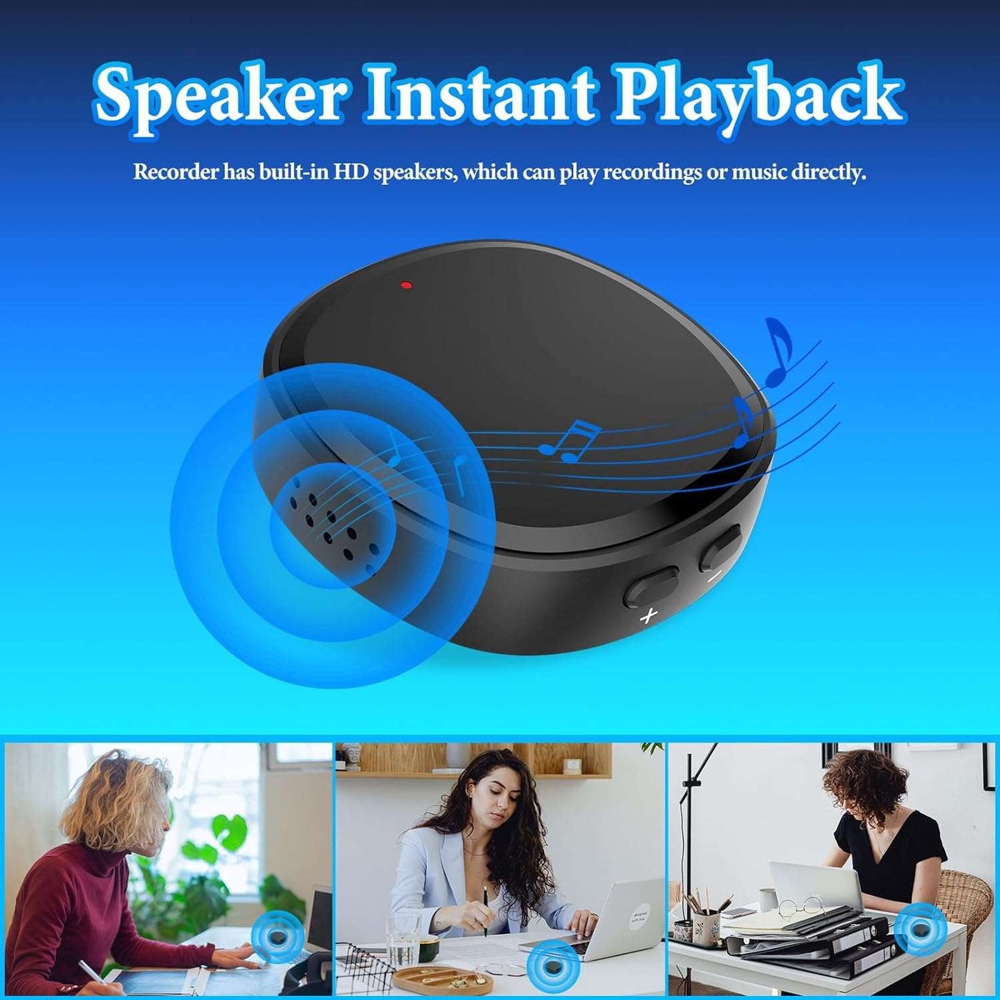 64GB Digital Voice Activated Recorder | Magnetic 3-in-1 Audio Device 64GB Digital Voice Recorder Voice Activa | Ectron Online