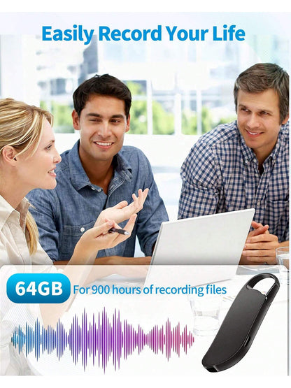 64GB Digital Voice Recorder | 900H Capacity & Noise Reduction Device 64GB Digital Voice Recorder, USB C Inter | Ectron Online