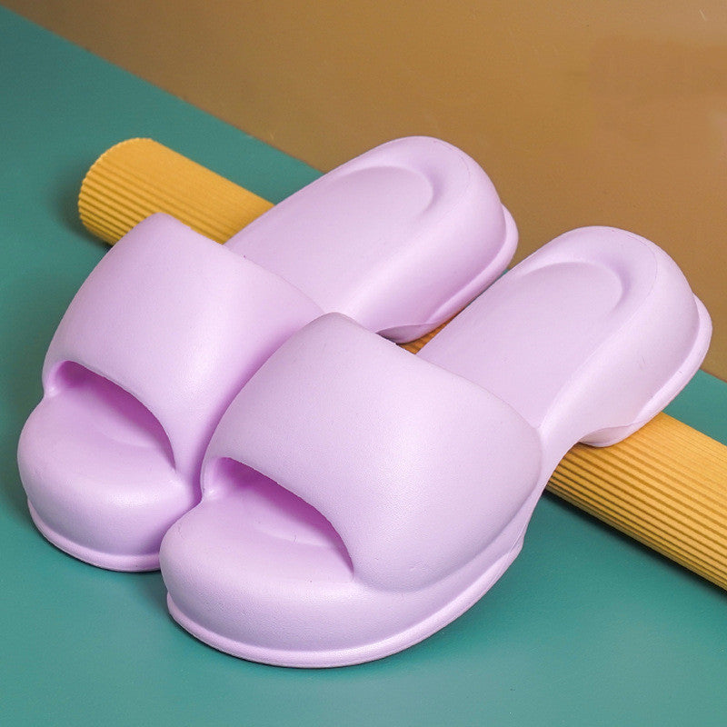Thick Sole Slippers Solid Color For Women Thick Sole Slippers Solid Color For Wome | Ectron Online
