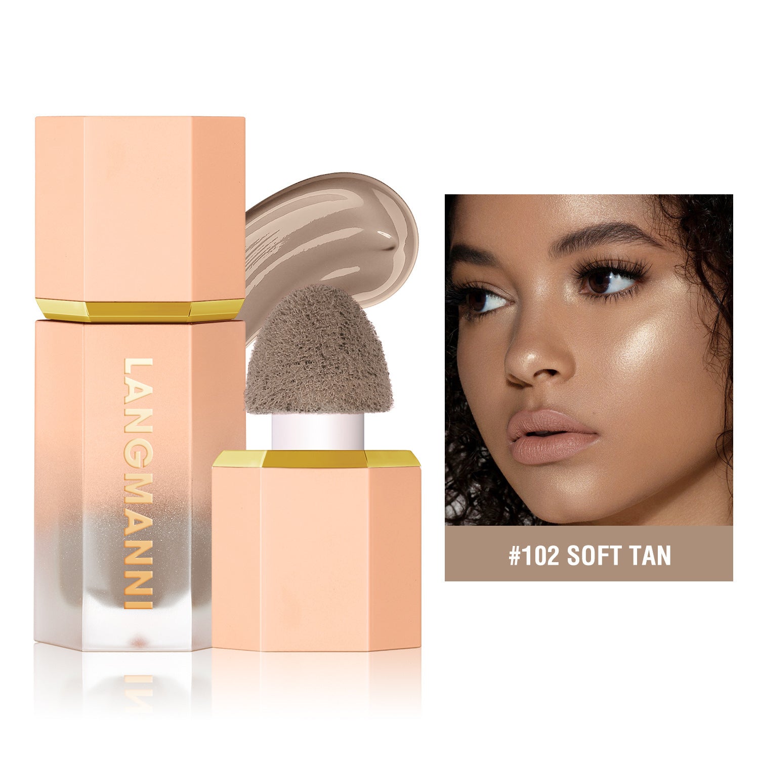 Langmanni 3-Colour Liquid Contour – Face Sculpt & Highlight Cross-border Langmanni Three-color Liqui | Ectron Online