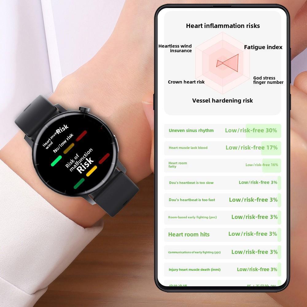 Smart Watch Health Manager | Non-Invasive Blood Glucose & ECG Monitor