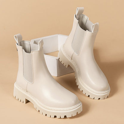 Summer Thin Platform Martin Boots - Smoke Pipe Style

