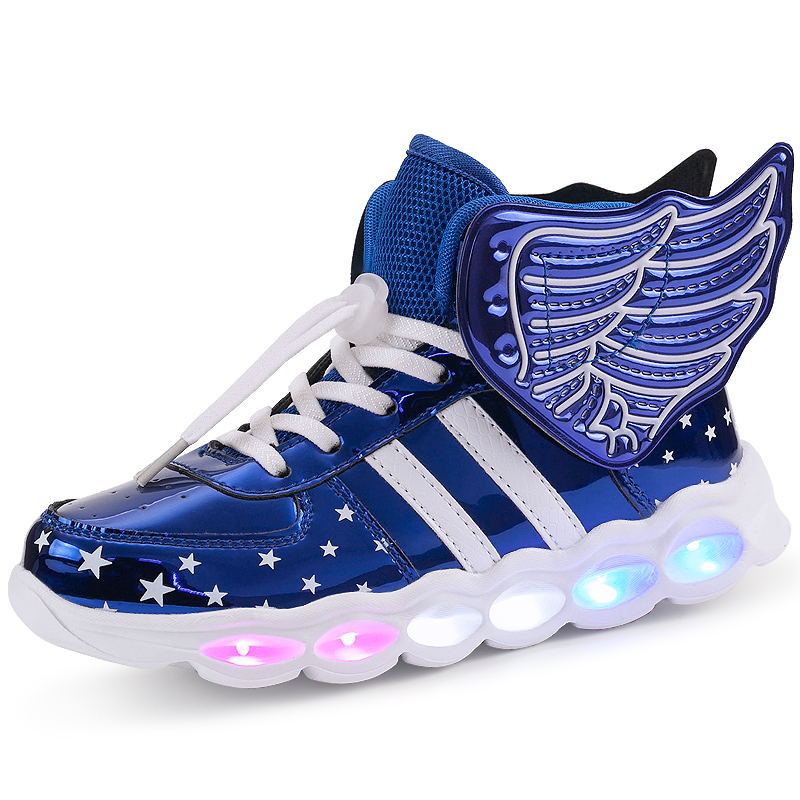 Rechargeable Wing Glitter Sneakers | Light-Up Shoes Rechargeable wings glitter sneakers | Ectron Online