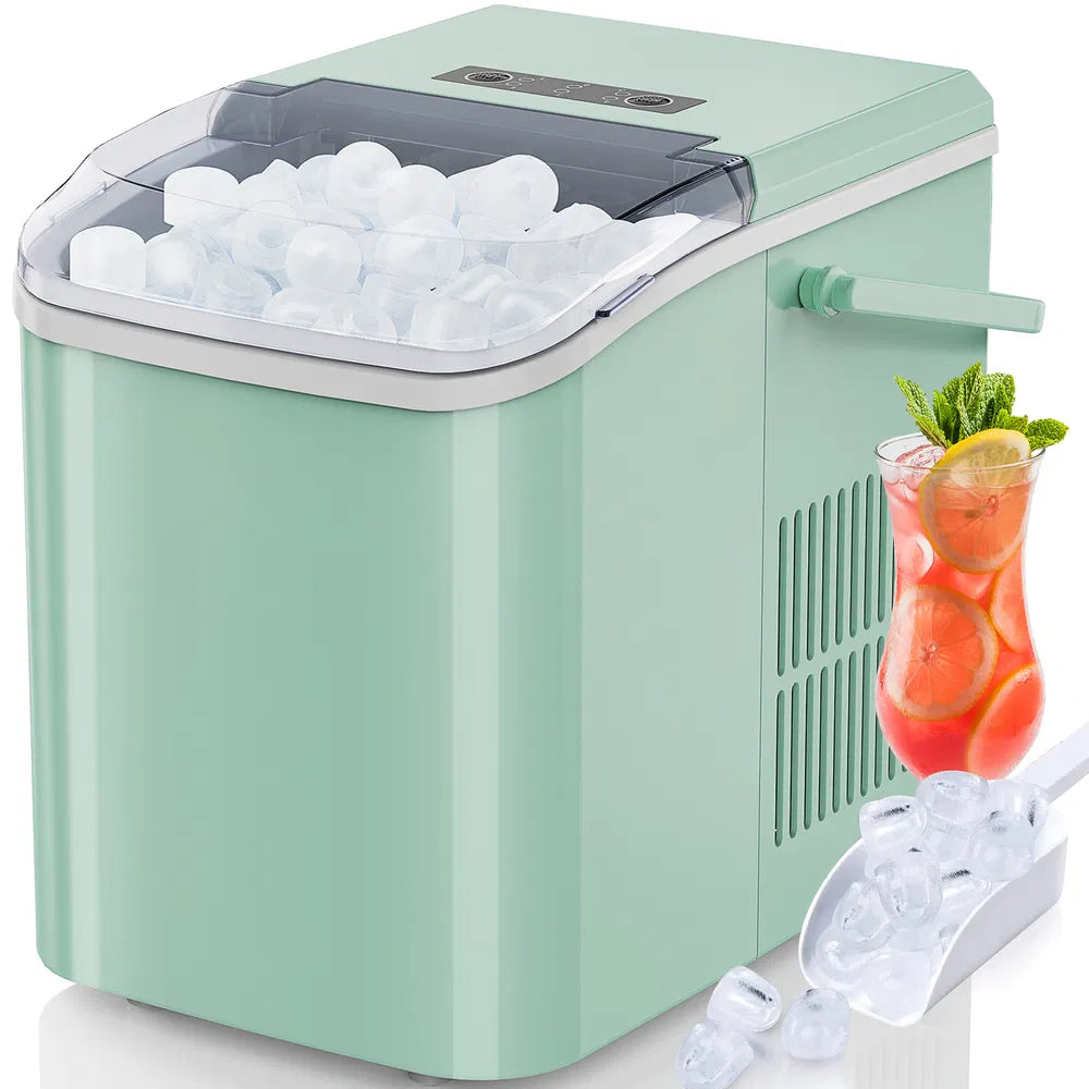 Portable Countertop Ice Maker with Handle | 26lbs in 24H