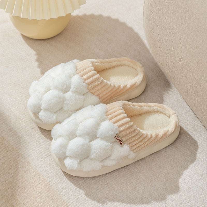 Men's And Women's Fashion Household Indoor Warm Non-slip Plush Slippers Men's And Women's Fashion Household Indo | Ectron Online