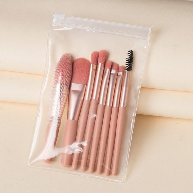 Page Title: Portable 8-Piece Mini Makeup Brush Set for Travel Travel Portable 8 Mini Makeup Brush Beau | Ectron Online
