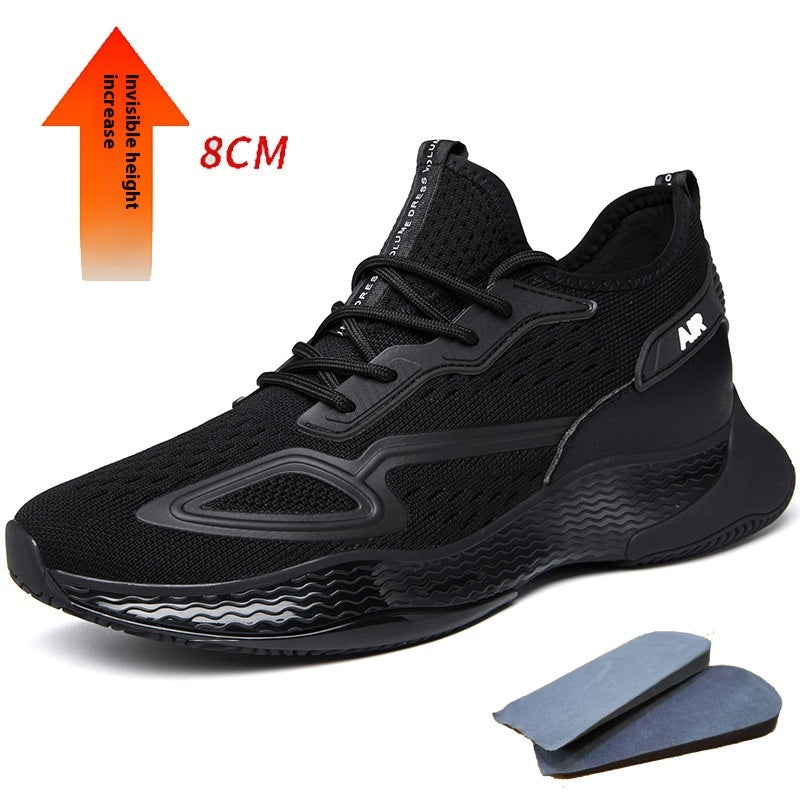 Korean Style Flyknit Men's Sneakers – Breathable & Chunky Korean Men's Shoes Flyknit Breathable Cl | Ectron Online