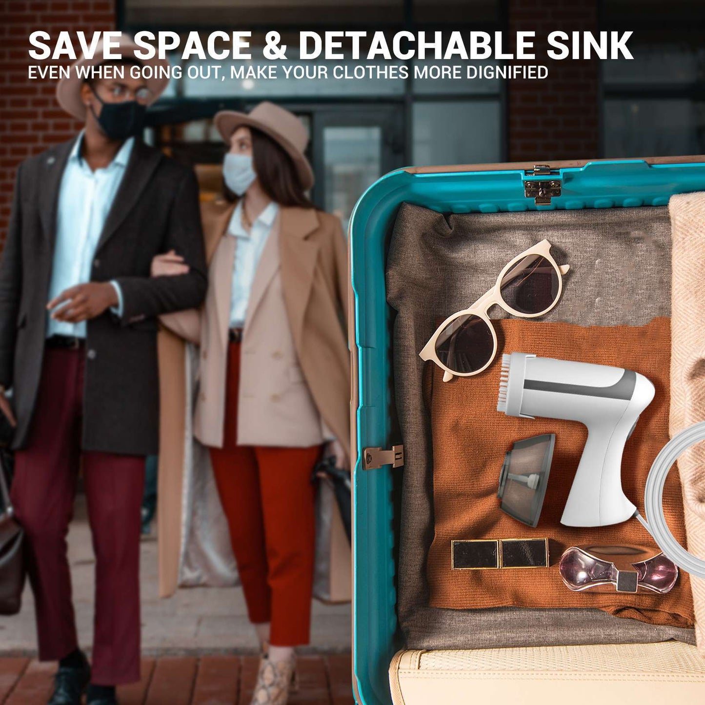 Compact Travel Clothes Steamer