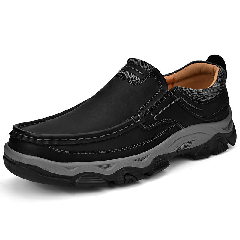 Men’s PU Leather Hiking Shoes – Plus Size & Outdoor Ready Male PU Plus Size Leather Shoes Outdoor | Ectron Online