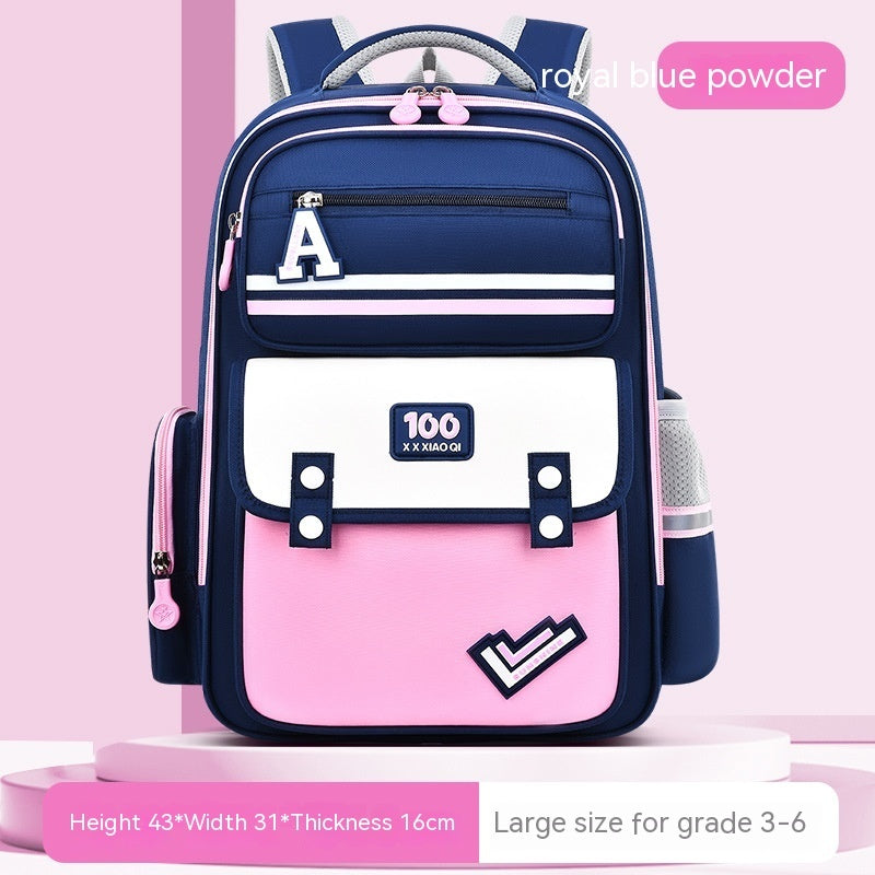 Spine & Waist Protection Schoolbag | Burden-Reducing Kids Backpack New Student Schoolbag Waist And Spine Pr | Ectron Online