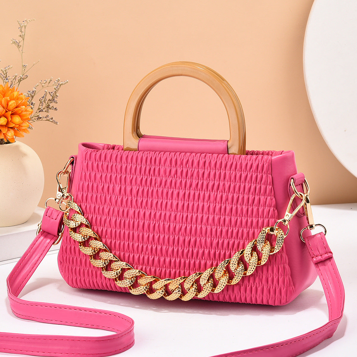Women's Fashion Special-interest Pleated Cloud Messenger Bag Women's Fashion Special-interest Pleated | Ectron Online