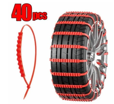 Emergency Non-Slip Car Tire Chain – Plastic Nonskid Universal Band Emergency Plastic Nonskid Chain Universa | Ectron Online