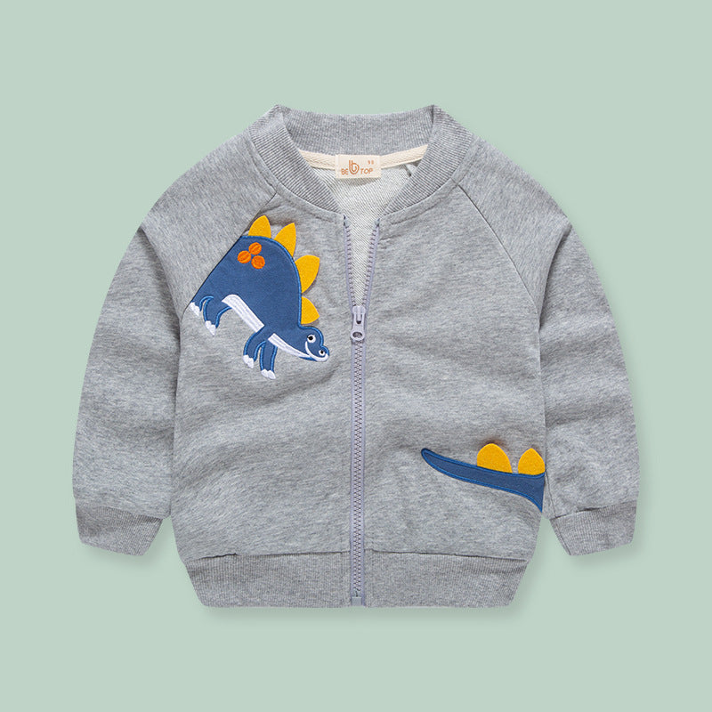 Boys' Zipper Jacket | Baseball Uniform Style Zipper Shirt Boy Jacket Foreign Style Ba | Ectron Online