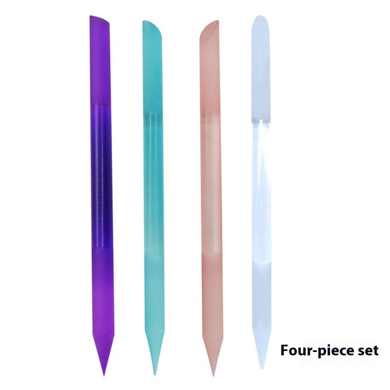 Full-Colour Glass Nail File – Double-Headed Precision Tool Full-color Cylindrical Glass Nail File M | Ectron Online