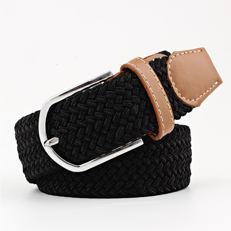 Women's Canvas Pants with Braided Belt Women's Canvas Belt Student Pants Casual | Ectron Online