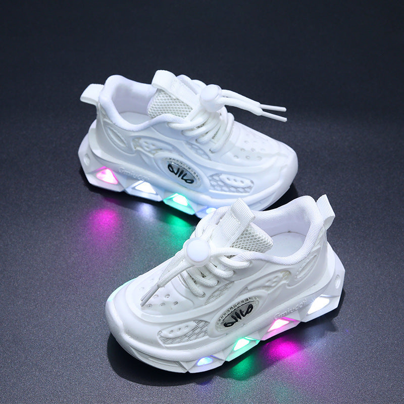 Children’s Light-Up Sneakers – Flashing LED Shoes for Kids (Unisex) Children's Sneaker Light-on Shoes | Ectron Online