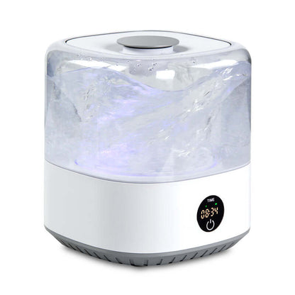 Mini cordless portable washer with transparent drum and front digital timer display