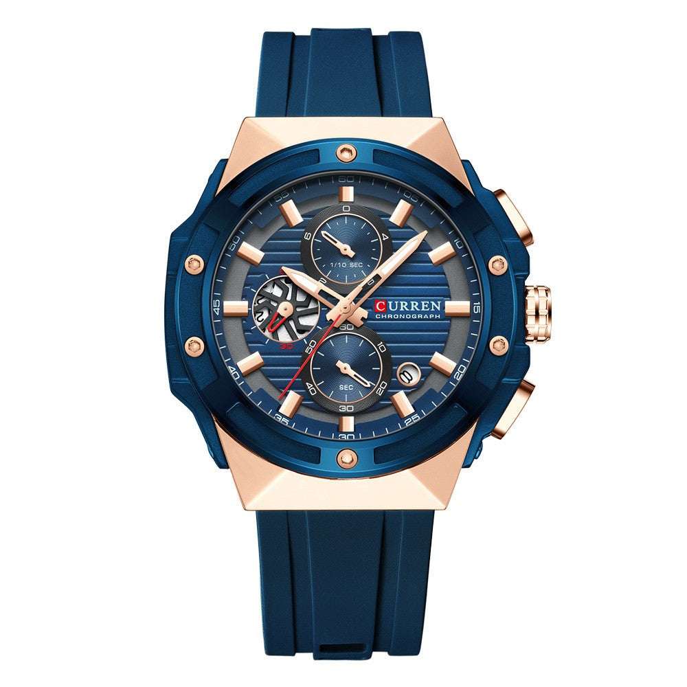 Men's Six-Pin Quartz Watch Men's Six-pin Tape Quartz Watch | Ectron Online