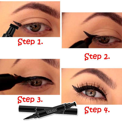 Eyeliner with Wing Seal Stamp – Easy Precision Eye Makeup Tool Eyeliner + Wing Seal Stamp | Ectron Online