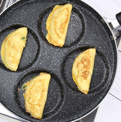 Egg Frying Pan Nonstick Pancake Pans 4-Cups Cookware Pancake Pan Egg Pan Suitable For Gas Stove