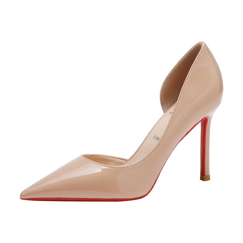 Side Empty Nude High Heels - Versatile & Popular Women's Style Side Empty Nude High Heels For Women A P | Ectron Online