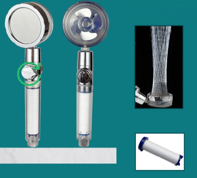 Turbo Propeller Shower Head with Water Saving & High Pressure Flow New Turbo Propeller Shower Head Water | Ectron Online