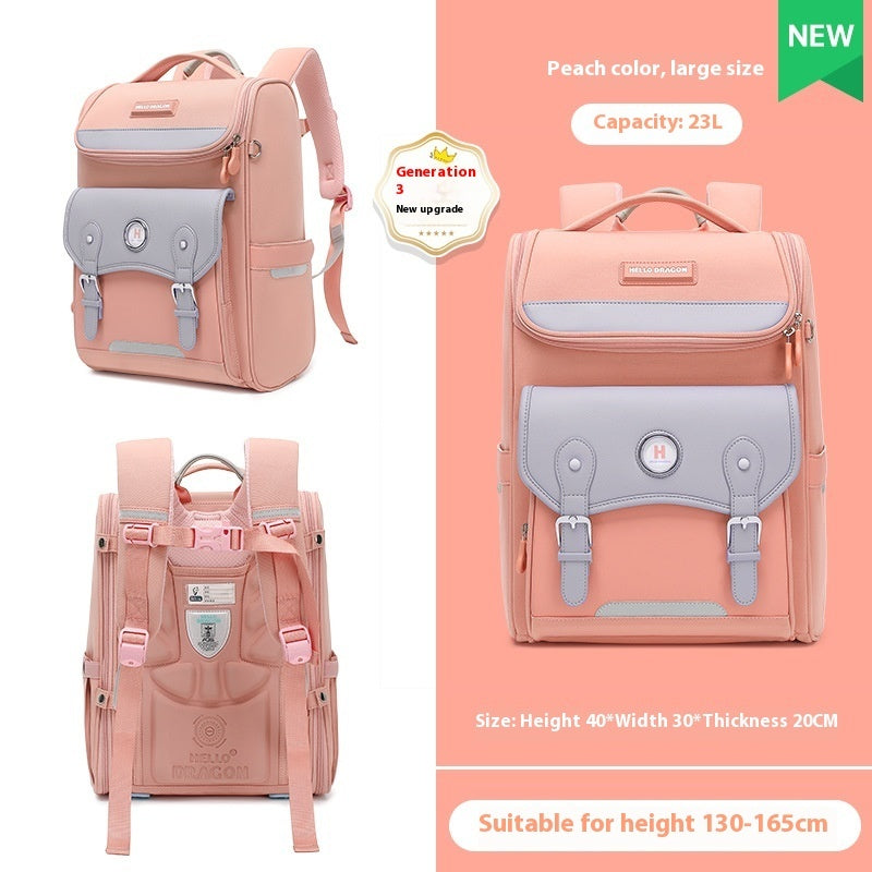 Lightweight Kids' Backpack with Spine Support – Grades 1–6 Primary School Students Grade One Two Th | Ectron Online
