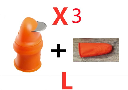 {{ brand }} Silicone Thumb Knife – Finger Protector for Cutting & Harvesting Angle L 3PCS - Silicone Thumb Knife Finger Protector Ge