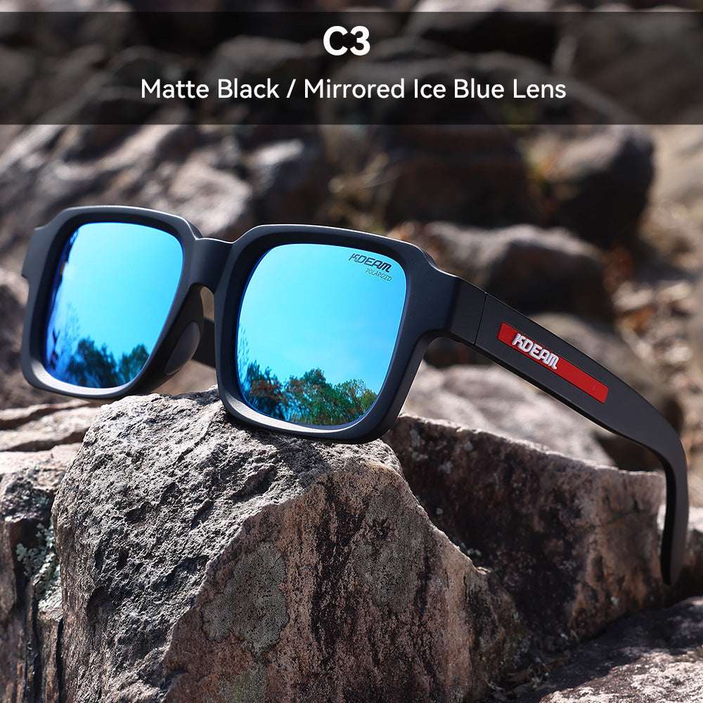 TR90 Polarized Square Sunglasses – UV400, Lightweight, Stylish TR90 Colorful Polarized Sunglasses Squar | Ectron Online