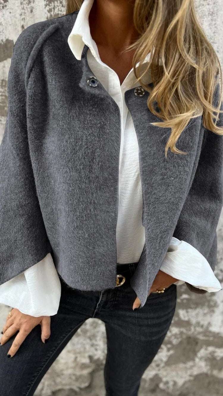 Women's Autumn & Winter Cashmere Cardigan Women's Batwing Sleeve Cardigan Autumn A | Ectron Online