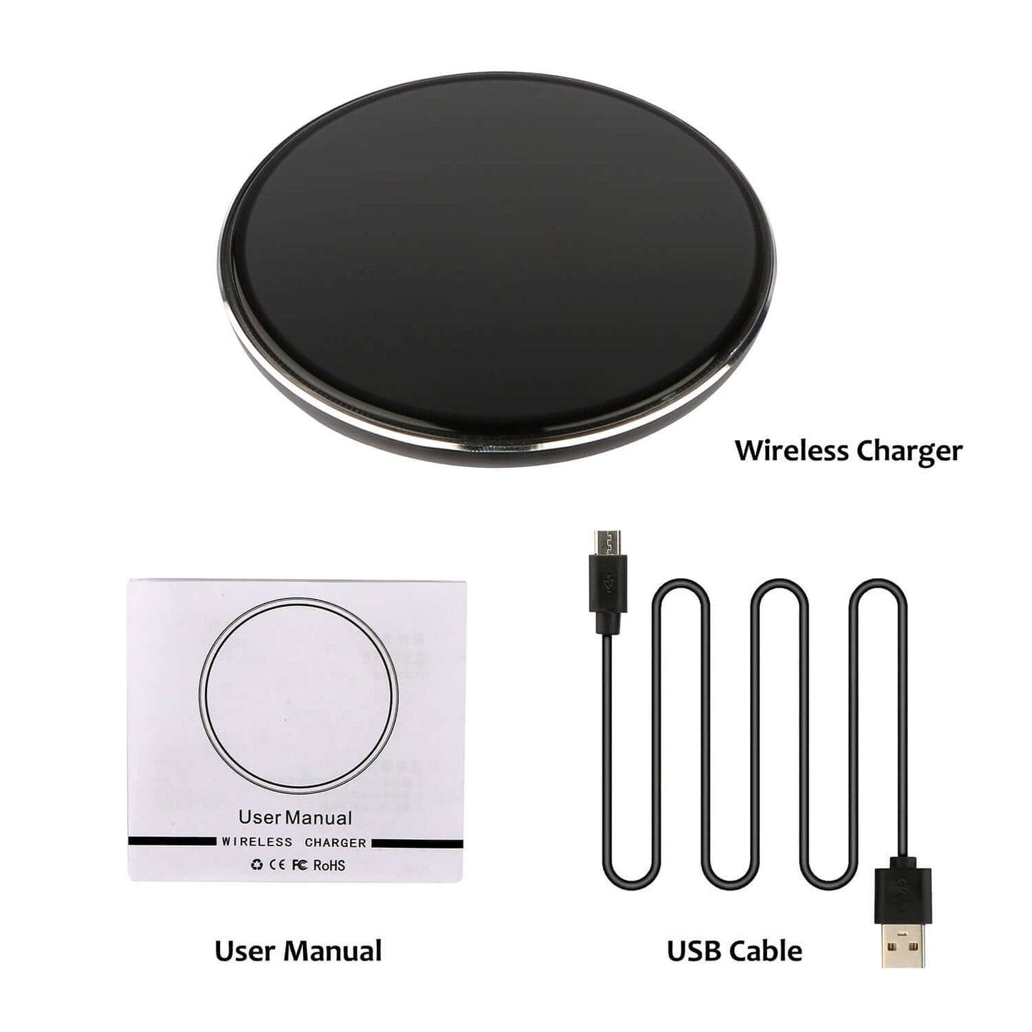 Qi-Certified Ultra-Slim Wireless Charger 1Pc Wireless Charger Qi-Certified Ultra- | Ectron Online