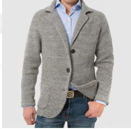 Casual Long Sleeve Knitted Coat Casual Long Sleeve Solid Color Knitted C | Ectron Online