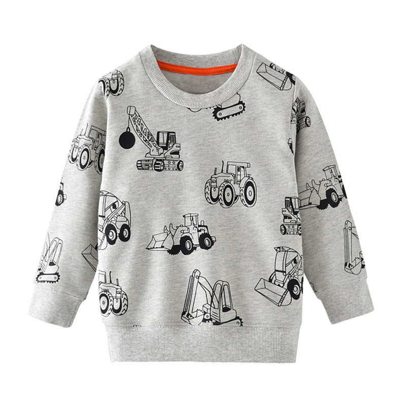 New Boys' Knitted Terry Cotton Sweater Boys Knitted Terry Cotton Long-sleeved S | Ectron Online