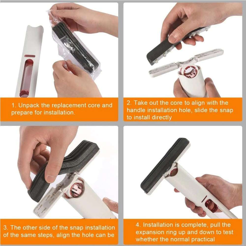 Portable Self-Squeeze Mini Mop - Hand-Free Desktop & Floor Mop 1pc2Mop Head,Hand-Washable Desktop Clean | Ectron Online