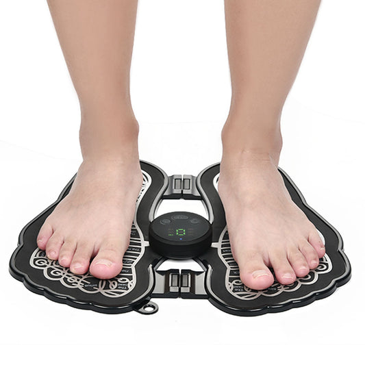 Rechargeable Foot Massage Instrument Pedicure Foot Pad EMS Pulse Foot Relaxation Massager - Ectron Online