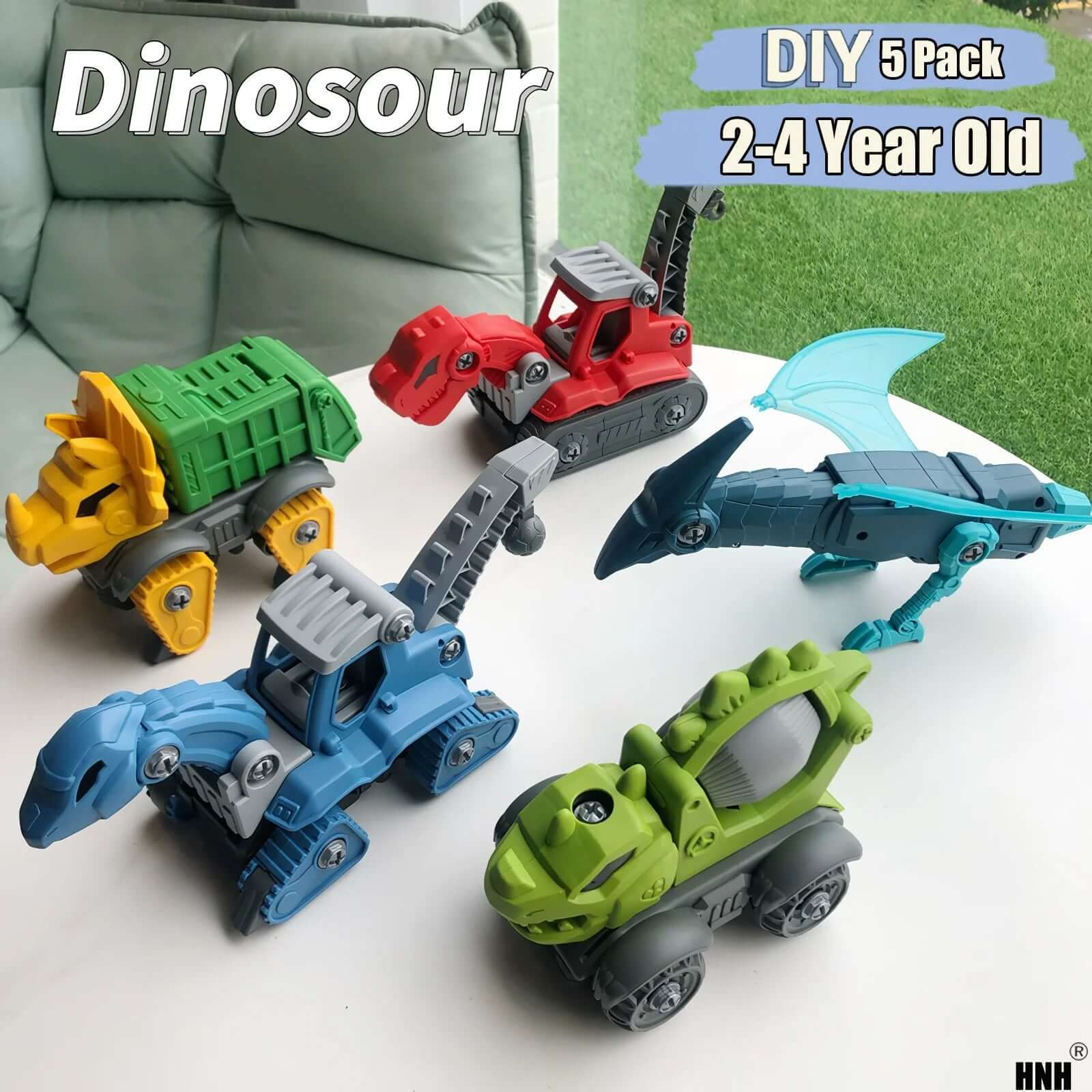 5-Pack Take Apart Dinosaur Toys with Electric Drill 5 Pack Take Apart Dinosaur Set With Elec | Ectron Online