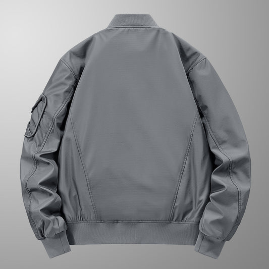 Pilot Jacket Men's Multi-bag Windproof Breathable Retro Coat Top