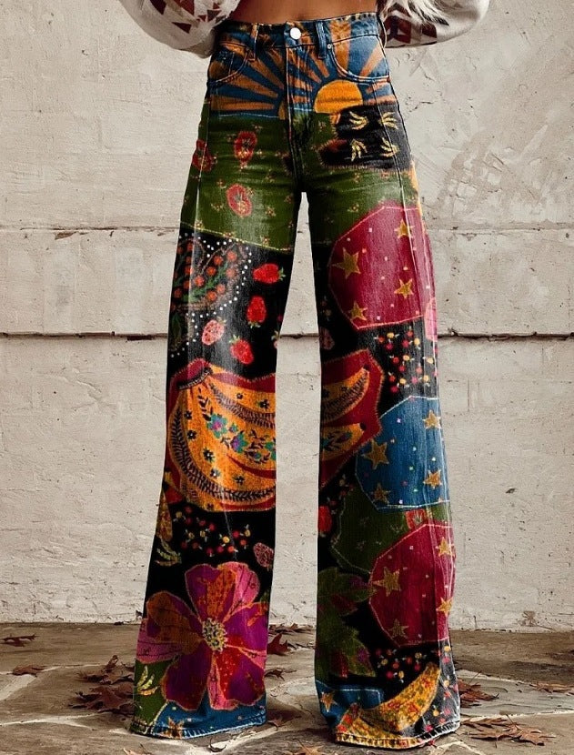 European And American Plus Size Women's Denim Casual Pants European And American Plus Size Women's | Ectron Online