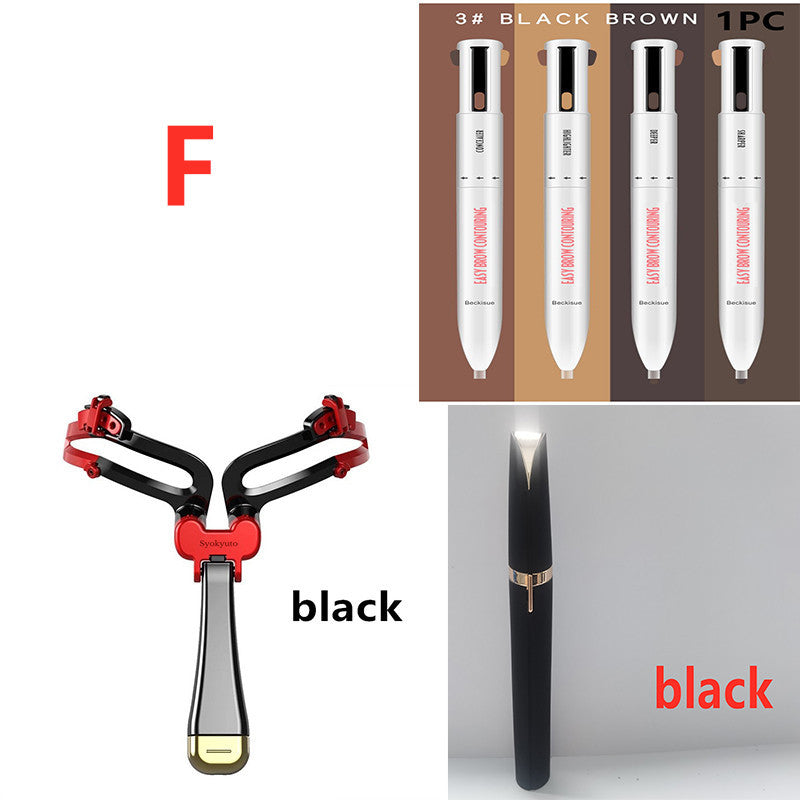 3-in-1 Foldable Eyebrow Shaping Set – Adjustable Stencils Kit Eyebrow Shaping Set 3 In 1 Foldable Adju | Ectron Online