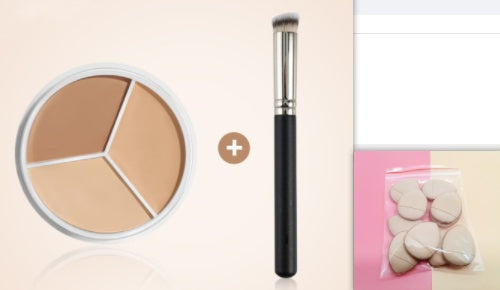 Three-color Concealer Waterproof Without Makeup