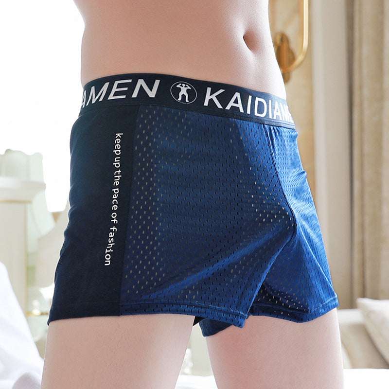 Men’s Ice Silk Boxers – Breathable Mesh Lightweight Underwear Men's Ice Silk Mesh Breathable Boxers | Ectron Online