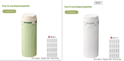 4-in-1 Portable Travel Dispenser | Leak-Proof Bottle Container
