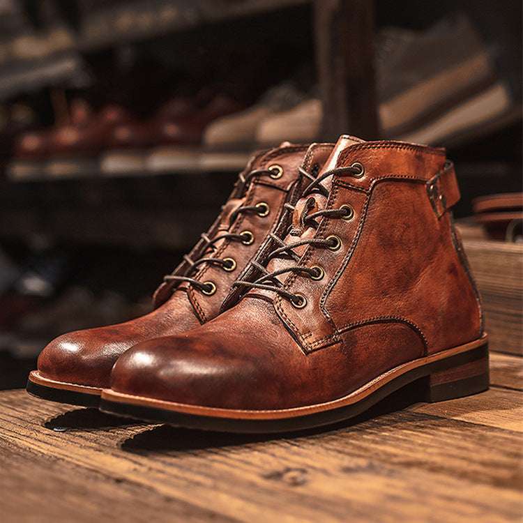 Ami Khaki Style Men’s Martin Boots – Rugged & Stylish Ami Khaki Style Martin Boots Men | Ectron Online