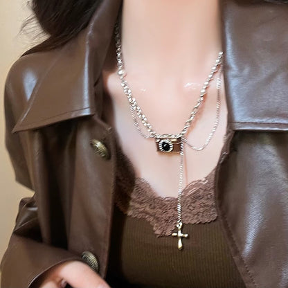Butterfly Pearl Necklace Female Clavicle Chain Accessories