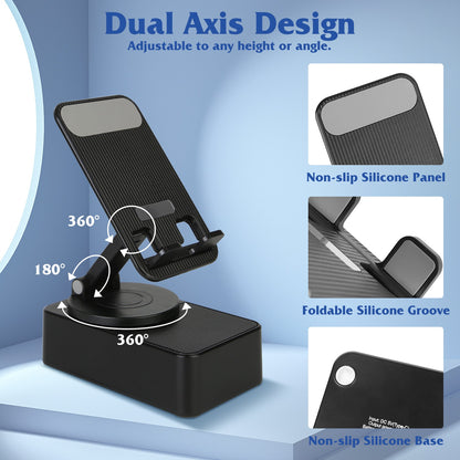 4-in-1 Wireless Speaker & Phone Stand | 5000mAh Power Bank with RGB 1Pc 4 In 1 Foldable Wireless Speaker Pho | Ectron Online